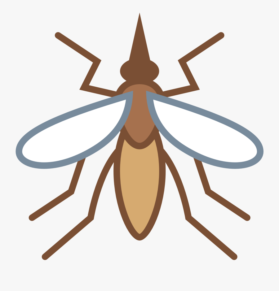 An Mosquito With Three Main Body Parts And Three Legs - Mosquito Png Icon, Transparent Clipart
