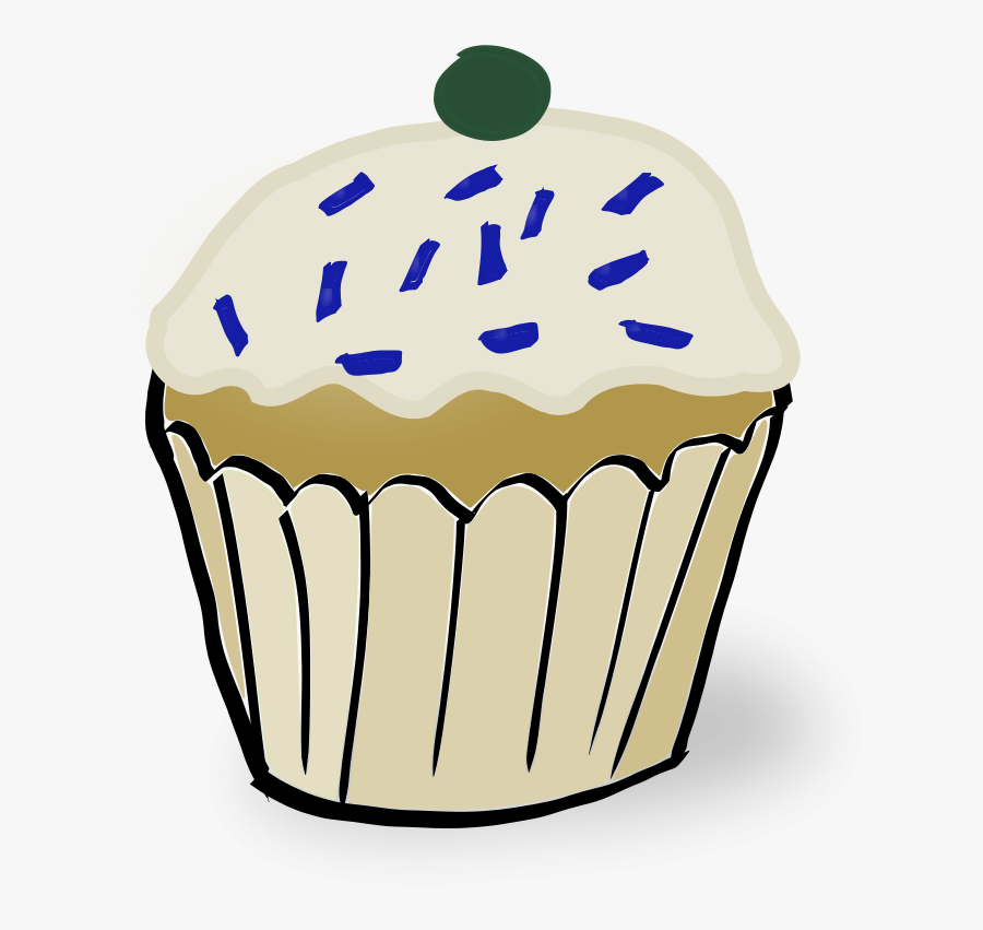 White Muffin - Chocolate Muffin Clipart, Transparent Clipart