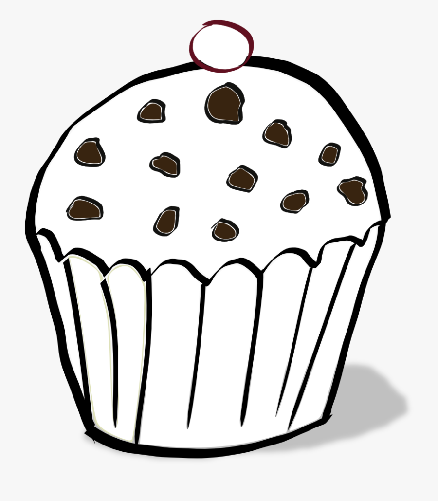 Muffin Coloring Page - Muffin Clipart, Transparent Clipart