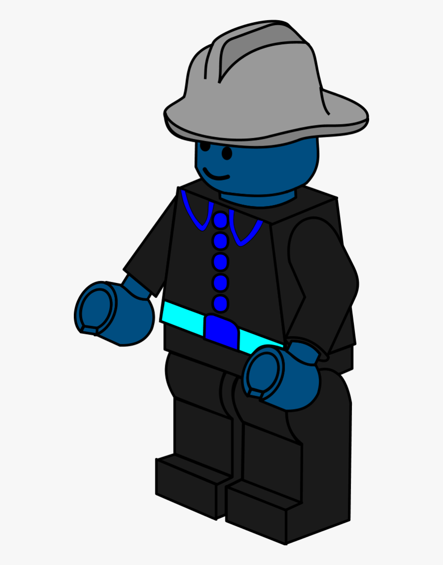 Lego Town Fireman - Lego Clipart, Transparent Clipart