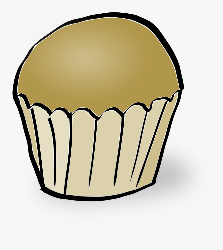 Clipart - Chocolate Muffin Clipart, Transparent Clipart
