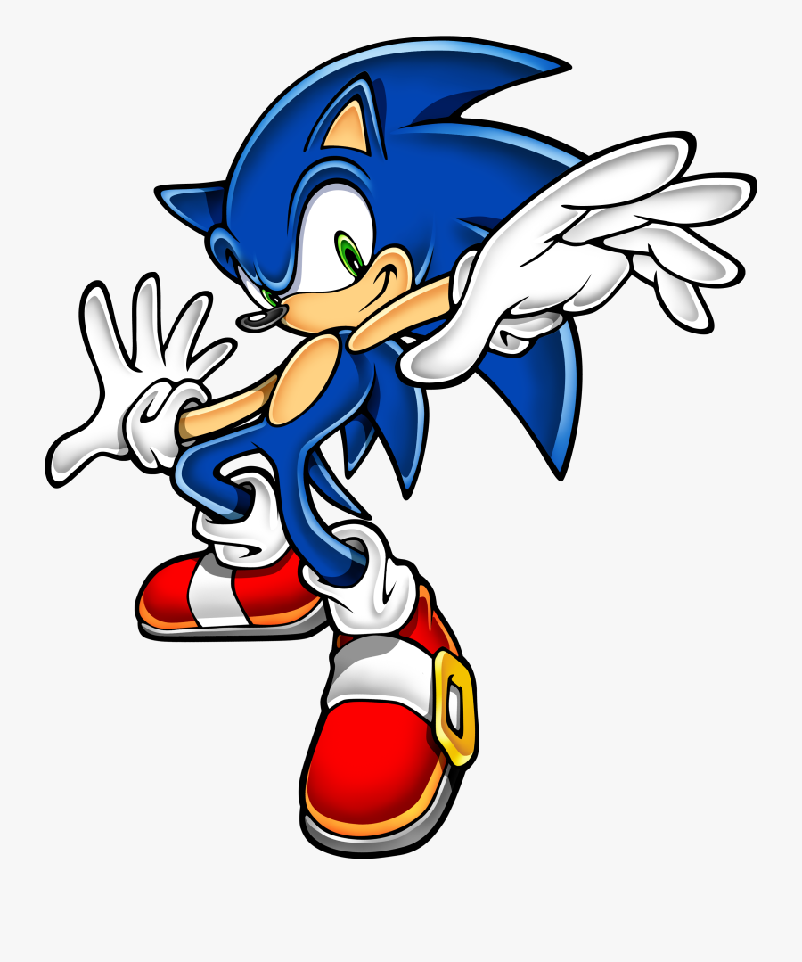Cartoon,sonic The Hedgehog,fictional Character,clip - Sonic Adventure 2 Battle Sonic, Transparent Clipart
