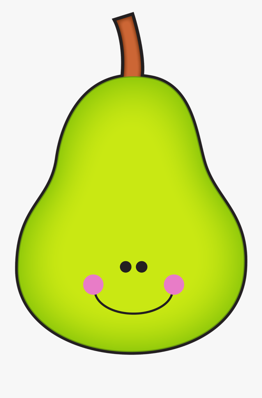 100 Ud83e Udd37 Pear Clip Art Image Black And White - Clipart Pear, Transparent Clipart