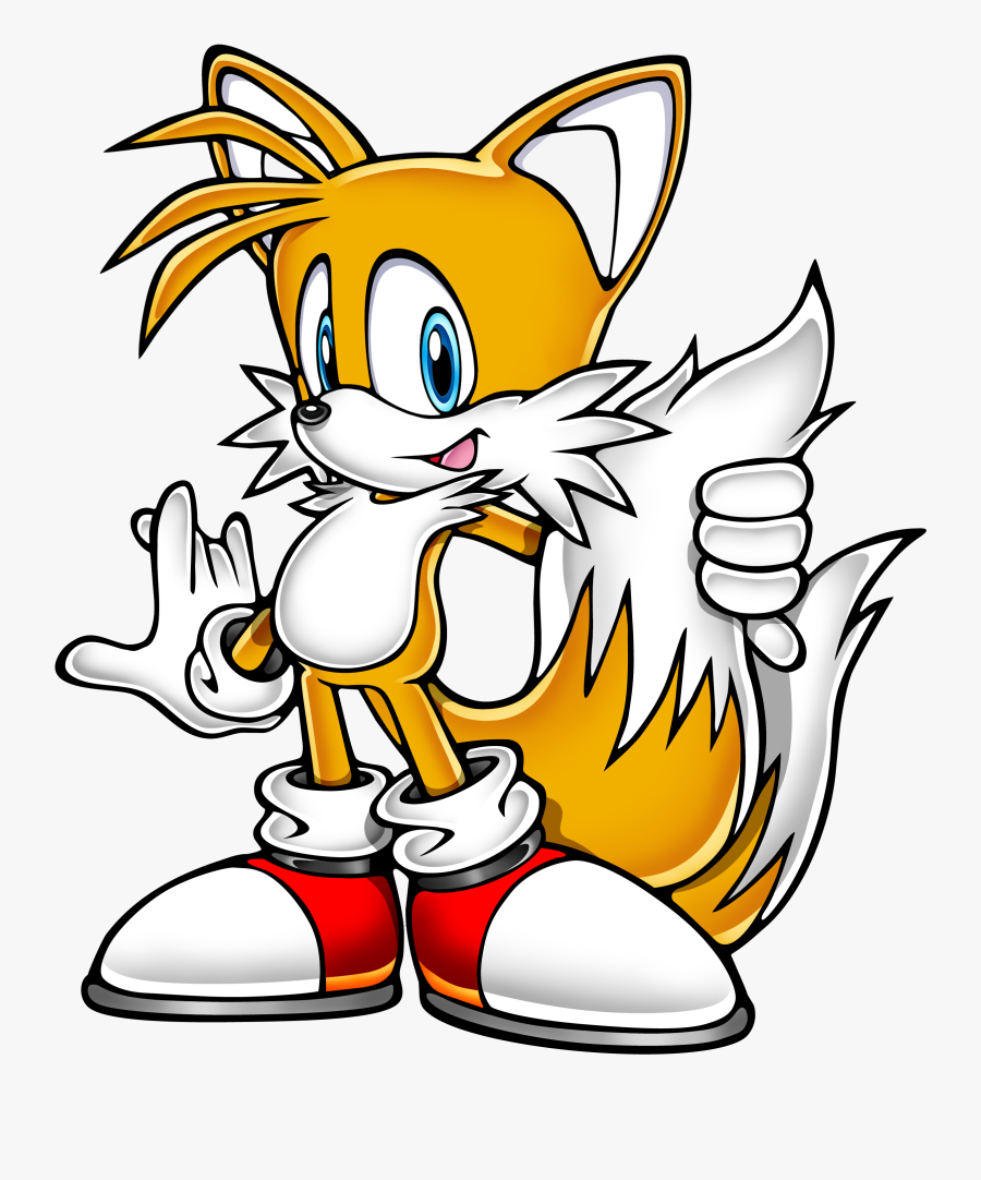 Pencil And In Color - Sonic Tails, Transparent Clipart