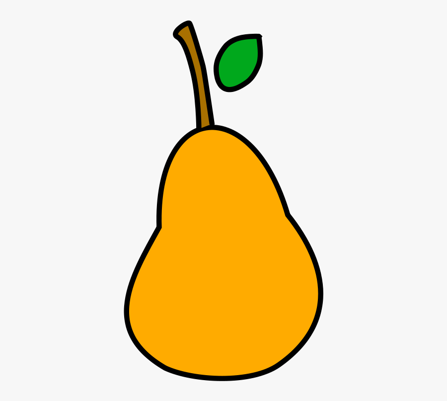 A Less Simple Pear - Clip Art Hruška, Transparent Clipart