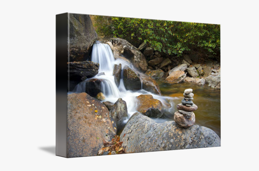 Clip Art Blue Ridge Parkway Waterfalls - Zen Waterfall, Transparent Clipart
