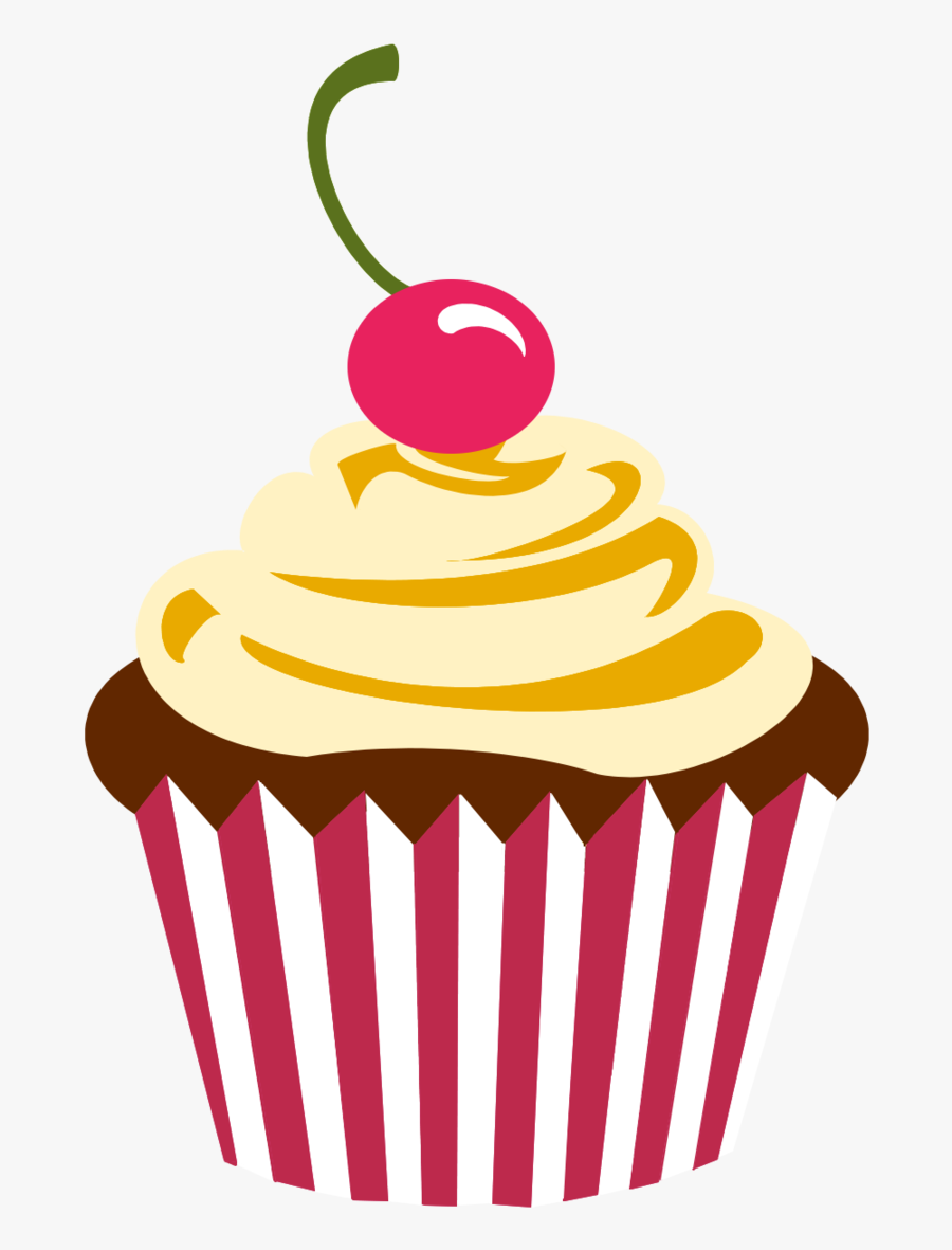 Cupcake Logo Png Cherry Chocolate Cupcake By - Transparent Background Cupcake Clipart, Transparent Clipart