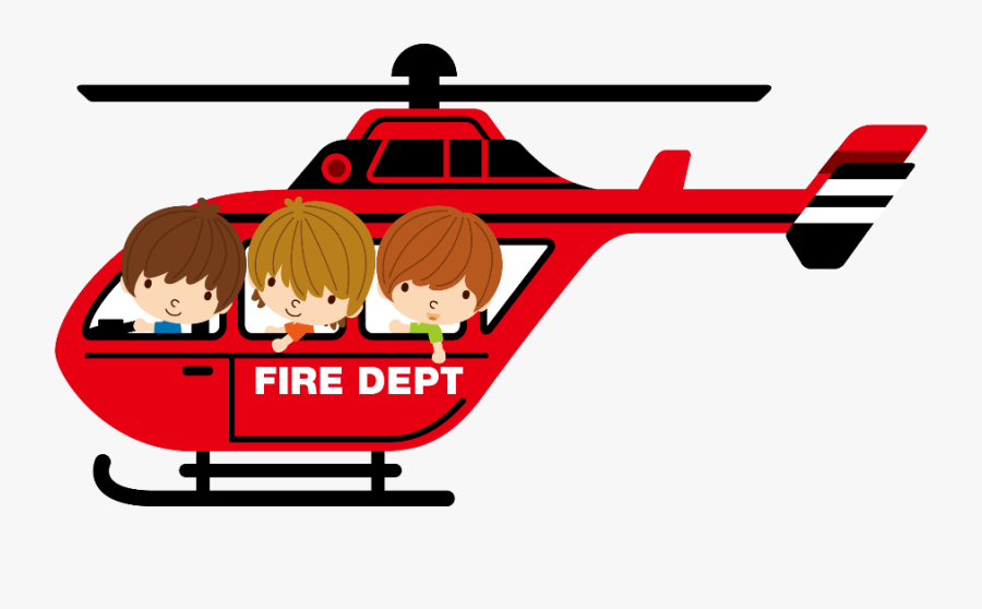 Helicóptero Bombeiro Png, Transparent Clipart