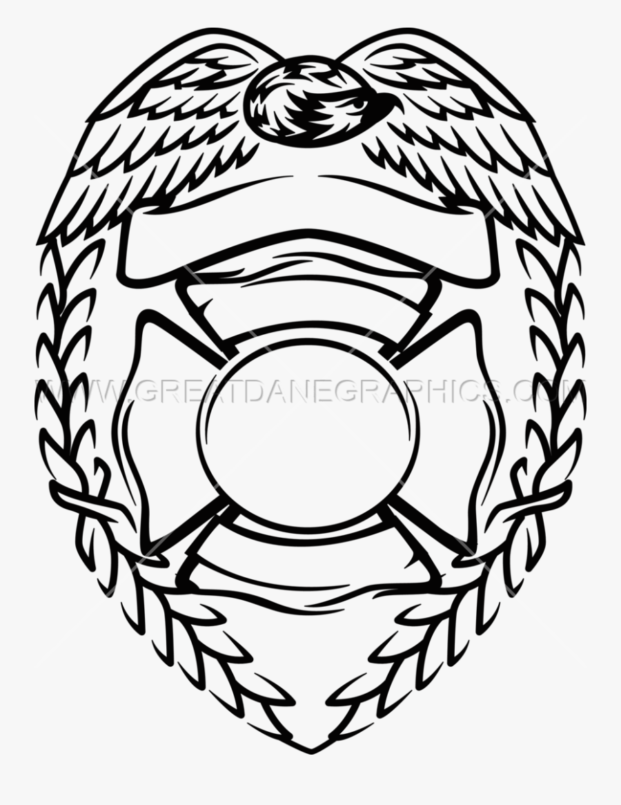 19 Fireman Drawing Badge Huge Freebie Download For - Fire Rescue Badge Template, Transparent Clipart