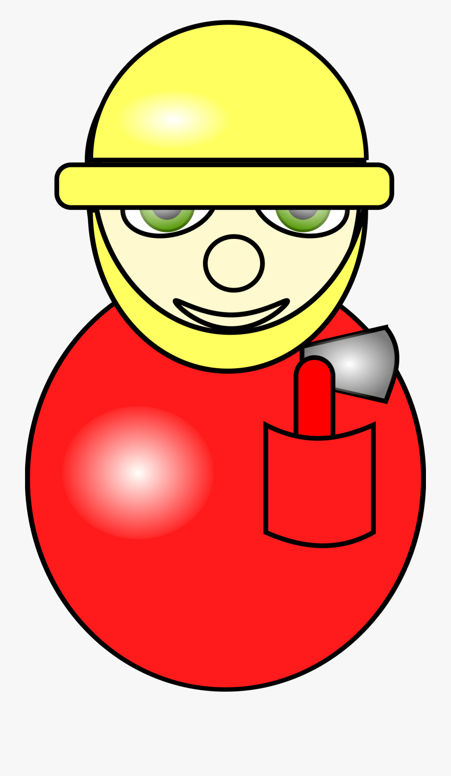 Fireman Avatar Helmet Axe Png Image - صور كارتون رجل الاطفاء, Transparent Clipart