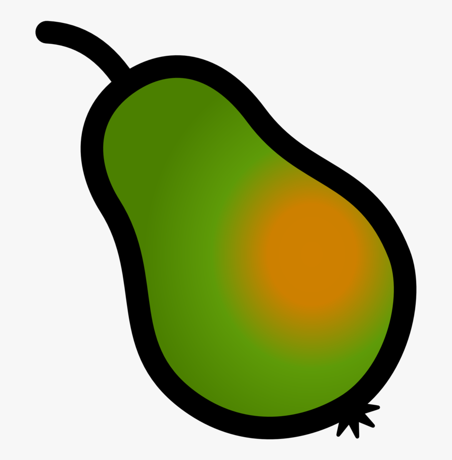 Pear Icon 2 - Green Pear No Background, Transparent Clipart