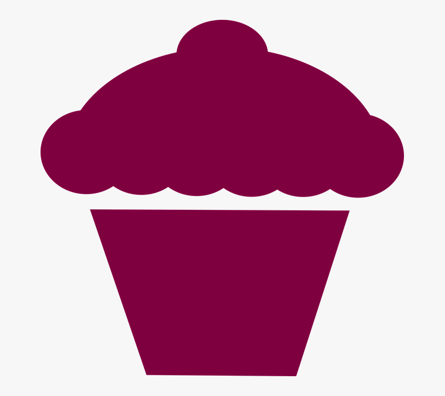 Cupcake Outline Clipart Free Clip Art Images - Cupcake Silhouette Vector Png, Transparent Clipart