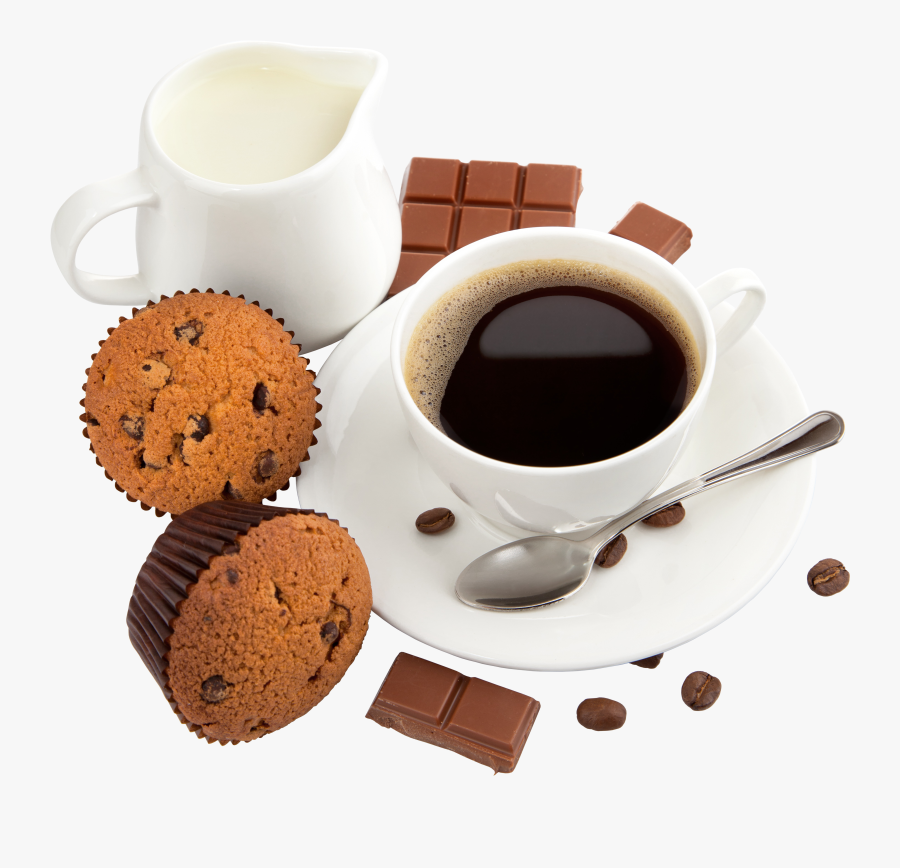 Coffee With Milk Muffins And Chocolate Png Clipart - Tea Coffee Good Morning, Transparent Clipart