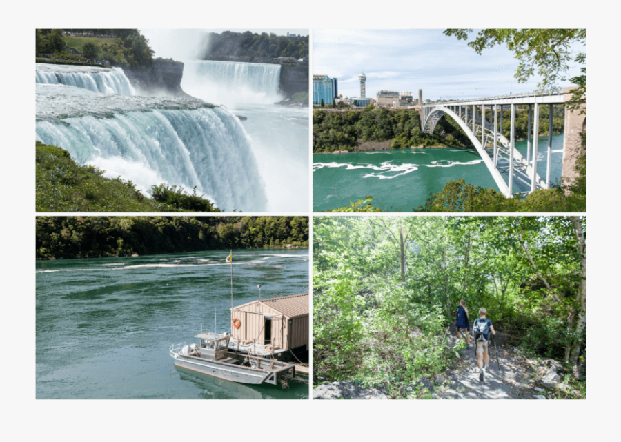 Clip Art Travelettes Niagara Falls The - Waterfall, Transparent Clipart