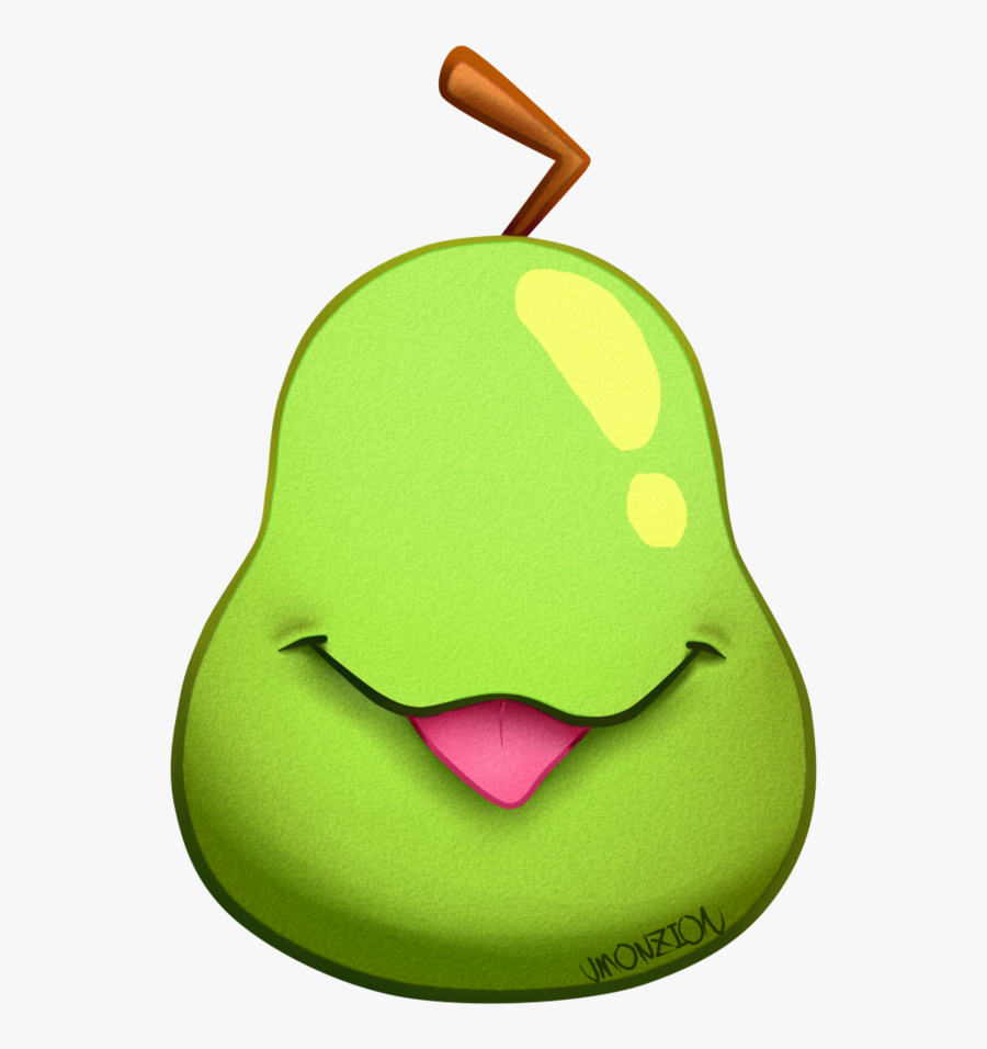Pear Clipart Bitten - Stuffed Toy, Transparent Clipart