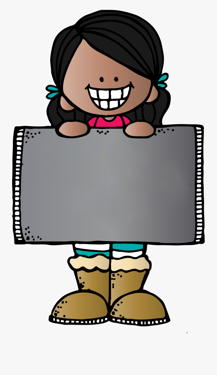 School Clipart Clipart Clipart Design - Melonheadz Holding Sign Clipart, Transparent Clipart