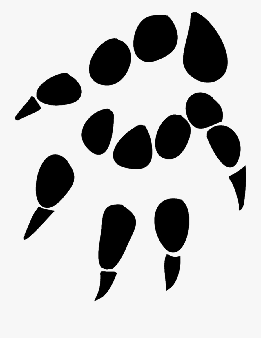 Hedgehog Clipart Tracks - Hedgehog Paw Print Tattoo, Transparent Clipart