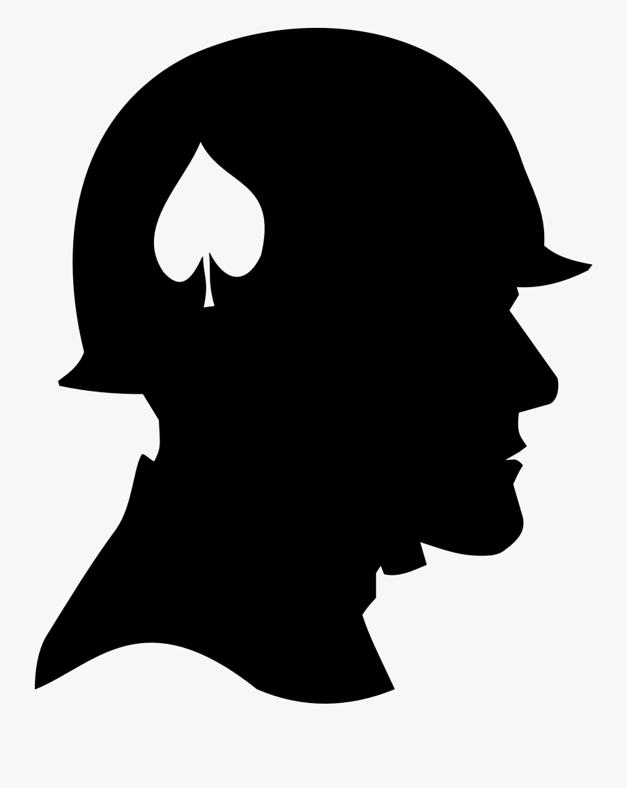 Can Silhouette - Soldier Head Silhouette, Transparent Clipart