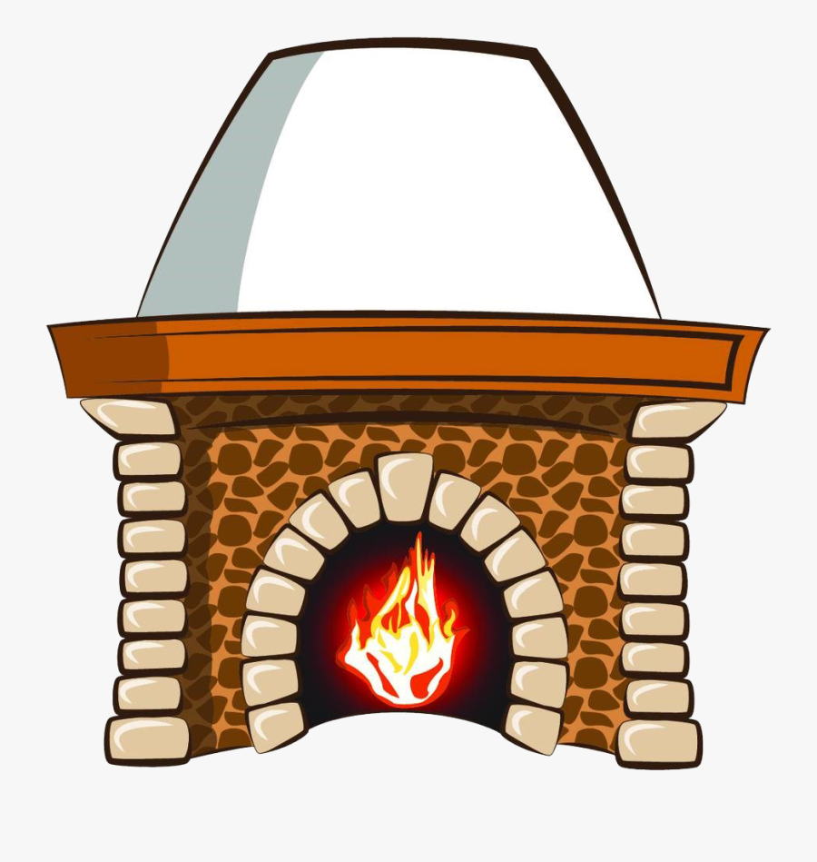 Fireplace Clipart Chimenea - Transparent Fireplace Cartoon, Transparent Clipart