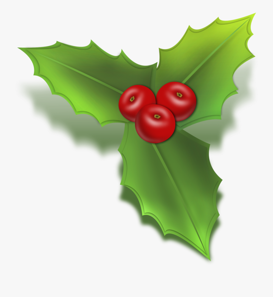 Free Christmas Holly Clip Art - Tree Santa Hat Png, Transparent Clipart