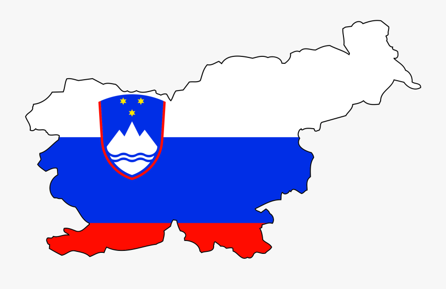 Waterfalls In Slovenia - Slovenia Flag In Country, Transparent Clipart