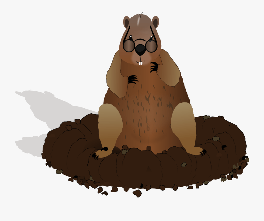 Groundhog Shadow Clipart - Groundhog Clip Art Png, Transparent Clipart