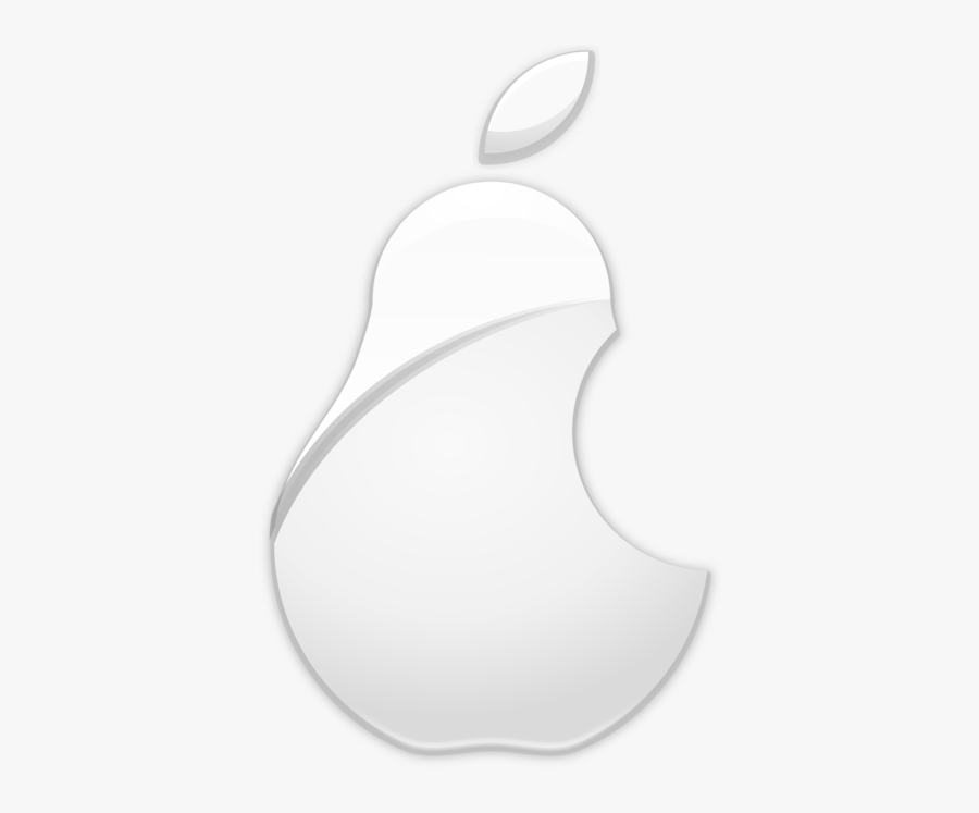 White,logo,asian Pear - Apple Logo Parody Pear, Transparent Clipart