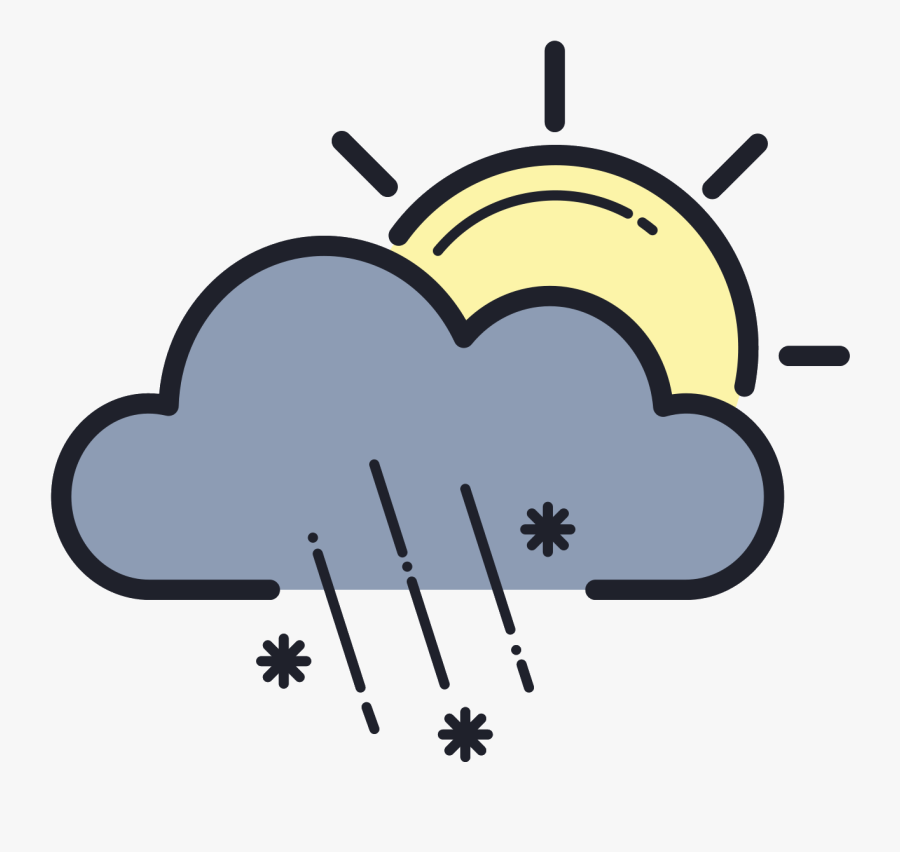 Png Snowflakes Falling - Icon, Transparent Clipart