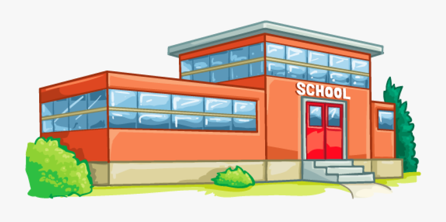 High School District National Secondary Clip Art Transparent - High School Building Clipart, Transparent Clipart