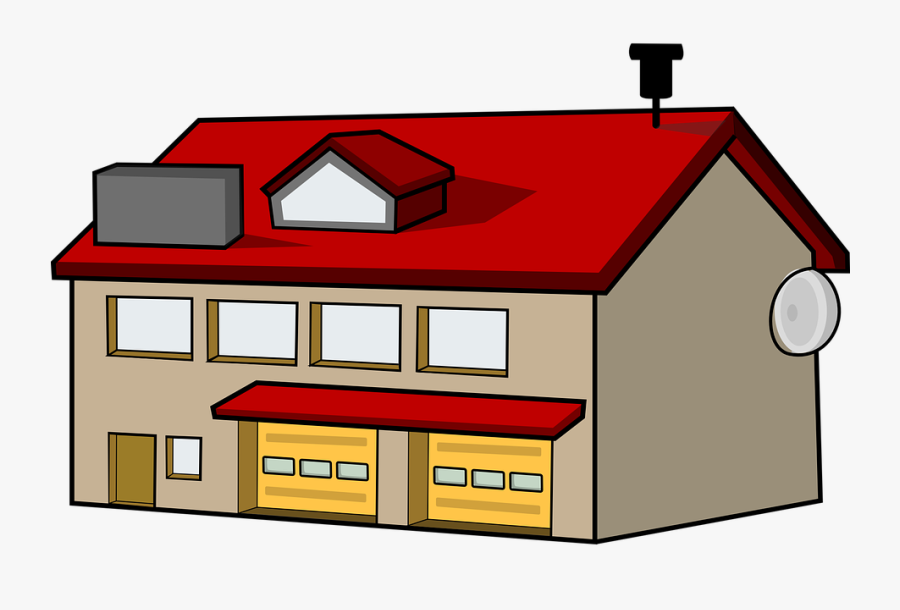 Fireplace Clipart In House - Fire Station Clipart Png, Transparent Clipart