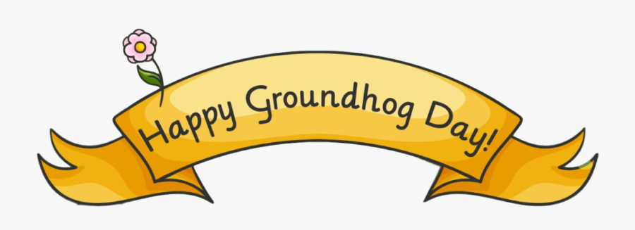 Clip Art Groundhog Day Images - Happy Groundhog Day Banner, Transparent Clipart
