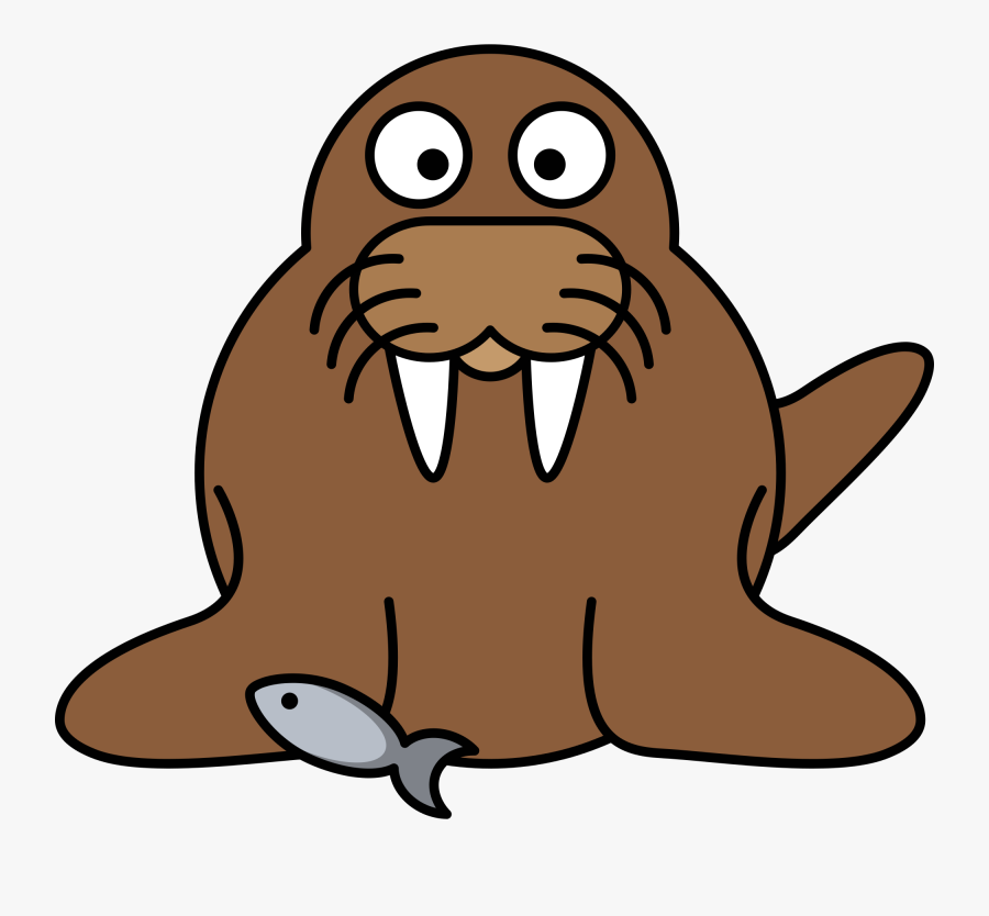 File Lemmling Walrus Wikimedia - Walrus Clip Art, Transparent Clipart