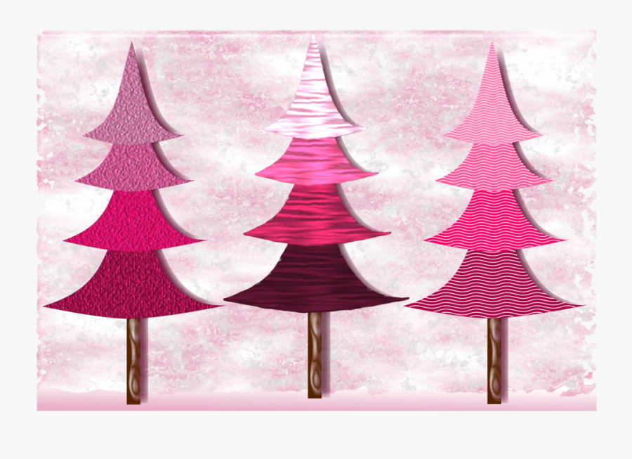 Pink,christmas Decoration,christmas Tree - Christmas Tree Png Clipart Pink, Transparent Clipart