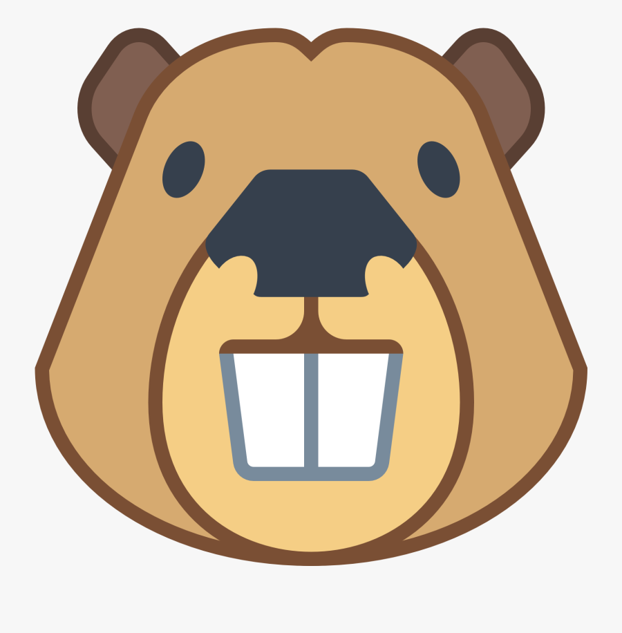 Groundhog Clipart Beaver - Beaver Face Png, Transparent Clipart