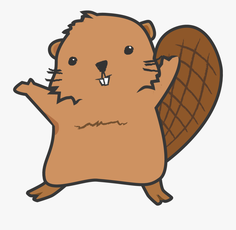 North American Beaver Cartoon - Beaver Clipart Png, Transparent Clipart