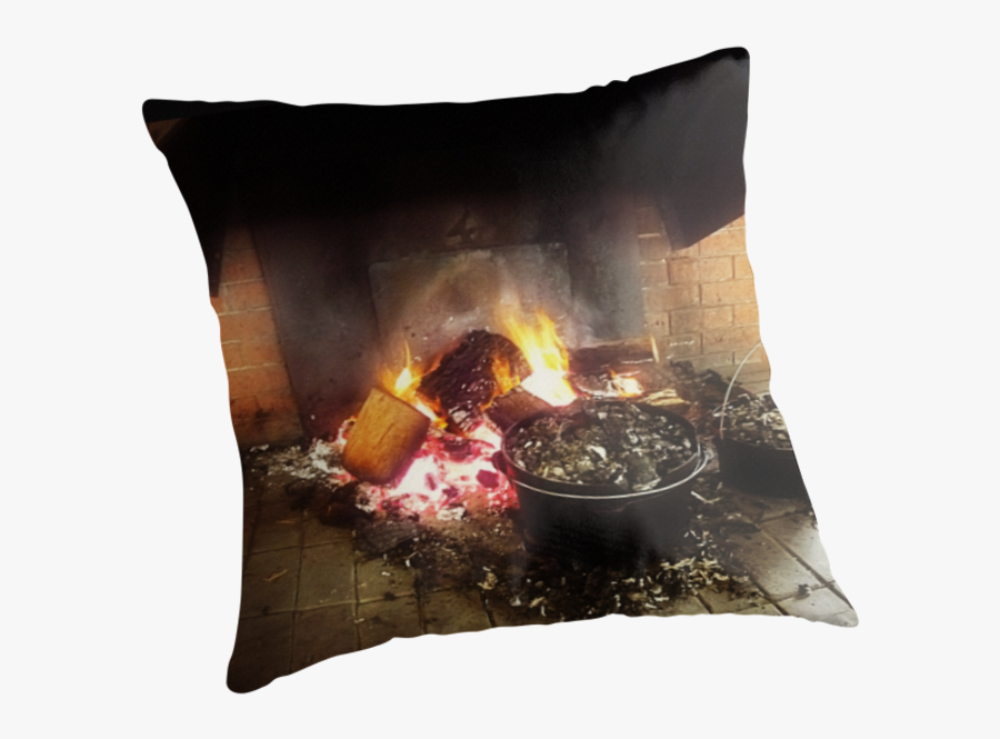 Clip Art Fireplace Pillow - Cushion, Transparent Clipart