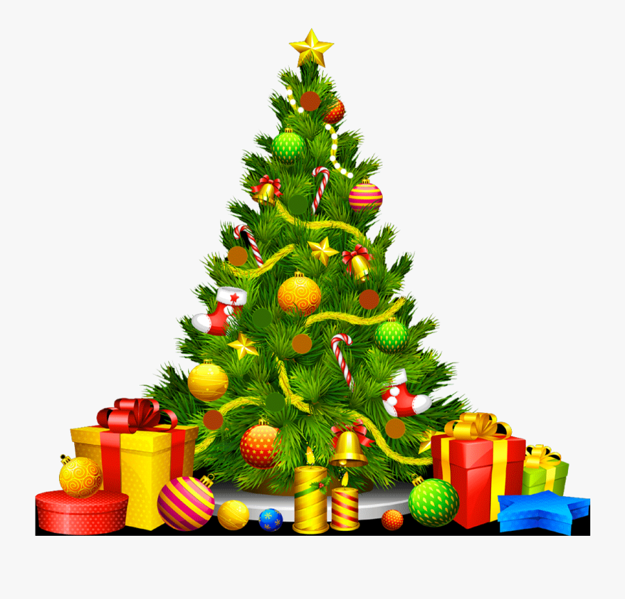 Glowing Christmas Tree Freeproducts Fireplace Christmas - Transparent Christmas Decoration Png, Transparent Clipart