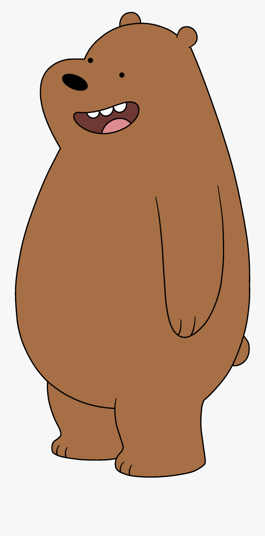 Groundhog Clipart Realistic - We Bare Bears Grizz Png, Transparent Clipart