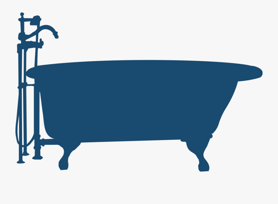 Bath Tub - Bathtub Silhouette, Transparent Clipart