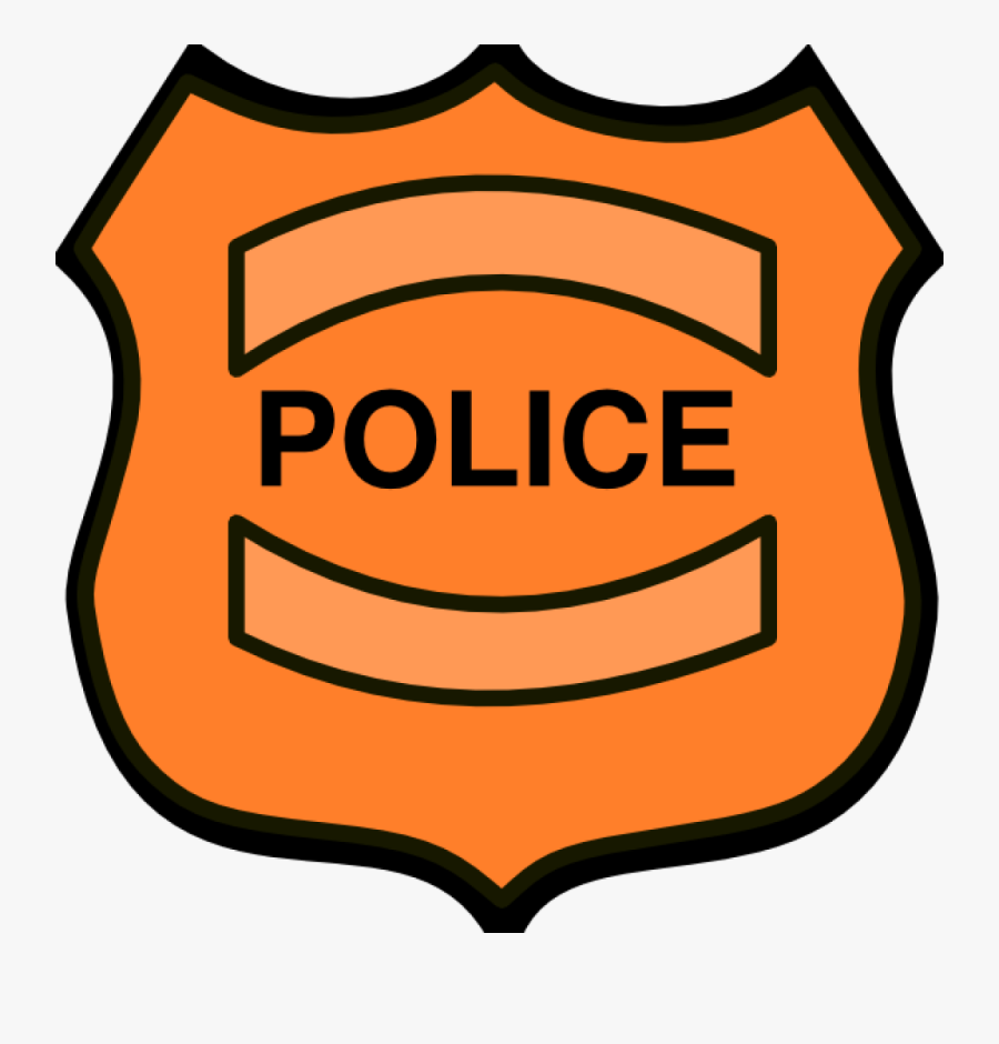 Police Badges Template - Police Cartoon Badge, Transparent Clipart