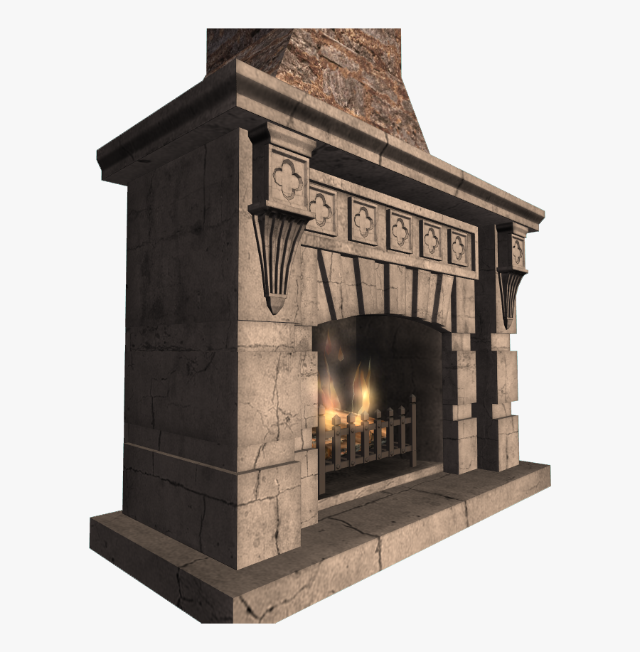 Clip Art Medieval Fireplace - Medieval Fireplace, Transparent Clipart
