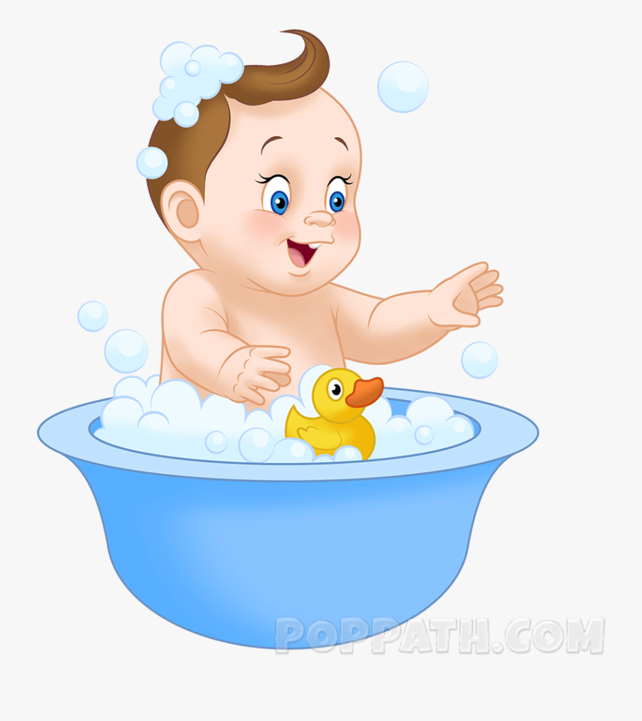 Baby In Bathtub Ideas - Baby In A Bathtub Clipart, Transparent Clipart