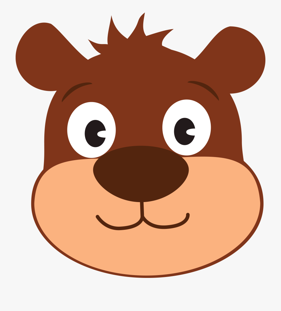 Groundhog Clipart Face - Cute Bear Face Clipart, Transparent Clipart