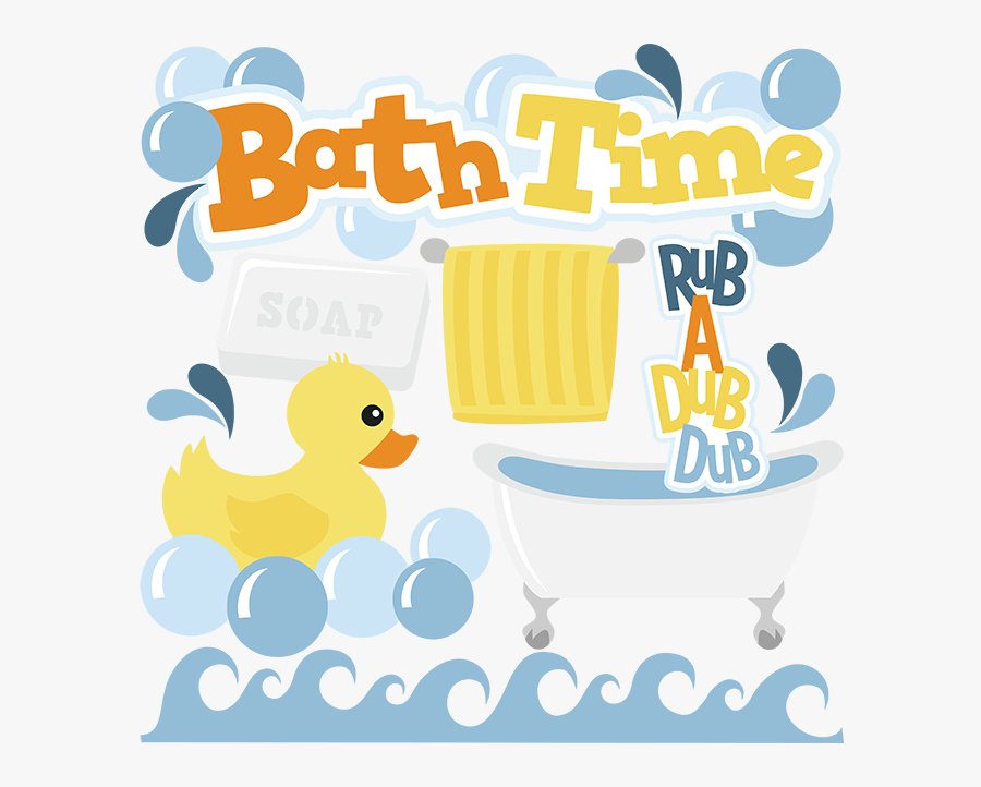 Baby Bath Time Clipart, Transparent Clipart