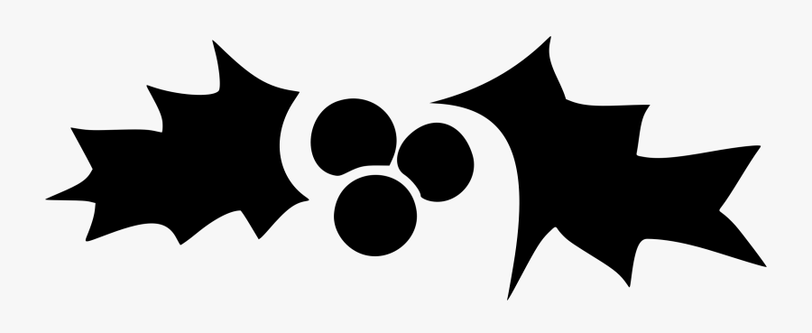 Flower,leaf,symmetry - Holly Stencil, Transparent Clipart