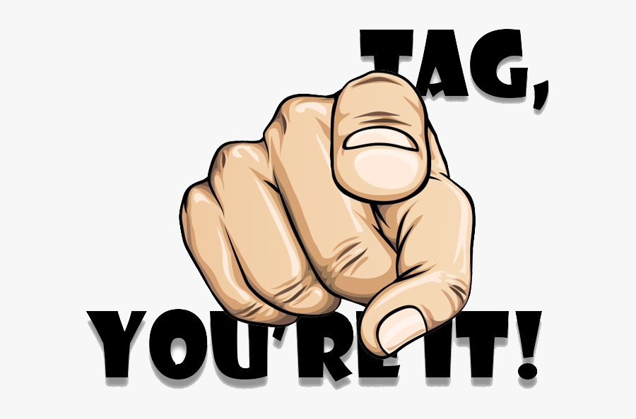 Pointing Finger Png -pin Tag Game Clipart - Tag You Re, Transparent Clipart