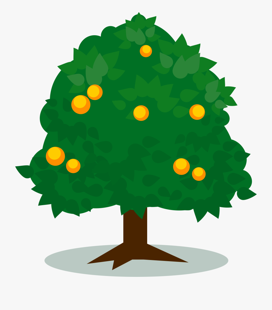 Accident Clipart Mishap - Tree With Fruits Cartoon, Transparent Clipart