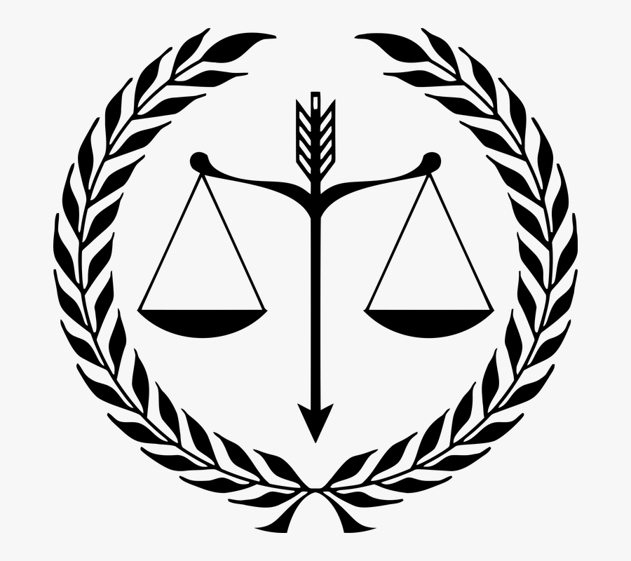 Arrow, Balance, Emblem, Justice, Laurel, Law, Leaf - Lady Of Justice Logo, Transparent Clipart