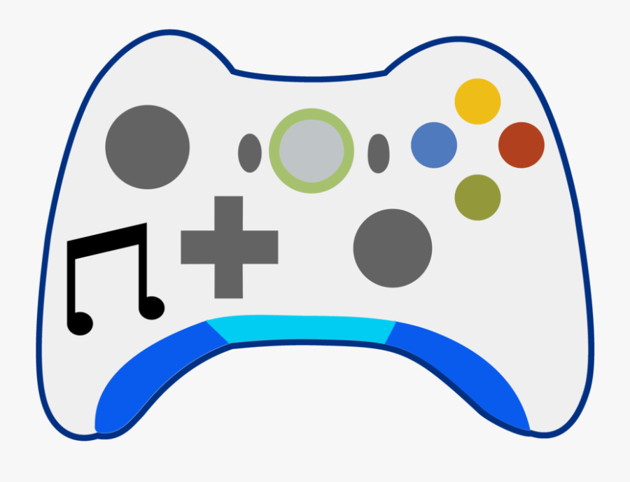 Xbox Controller Cartoon Game Clipart Transparent Png - Cartoon Xbox Controller, Transparent Clipart