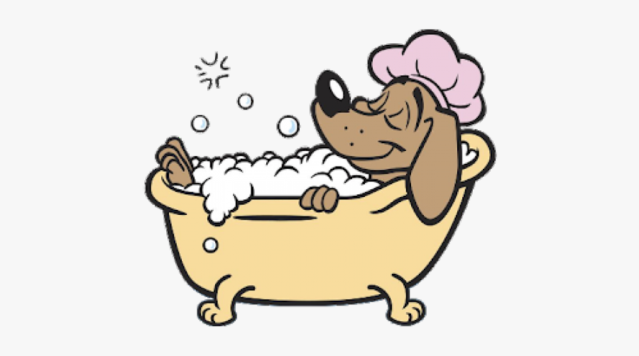 Dog In Bath Clipart, Transparent Clipart